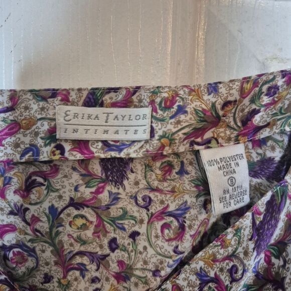 Erika Taylor Intimates Vintage Y2K Patterned Cami Tank Top Size 8 - Picture 3 of 3